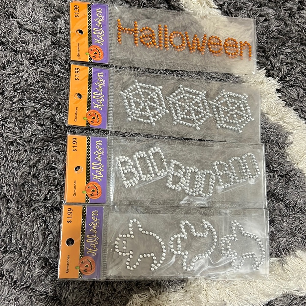Halloween Theme Gemstones (2 of each)
